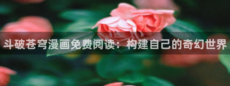 羞羞的韩漫网站：斗破苍穹漫画免费阅读：构建自己的奇幻世界